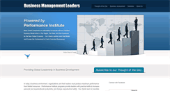 Desktop Screenshot of businessmanagementleaders.com