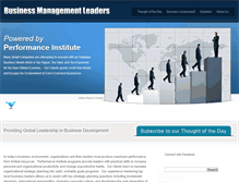 Tablet Screenshot of businessmanagementleaders.com